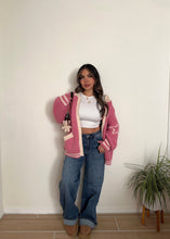 Load image into Gallery viewer, 5 Star knitted Zip ( Pink)