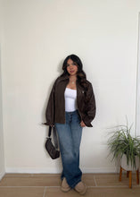 Load image into Gallery viewer, Clyde leather bomber (Brown)