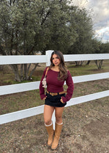 Load image into Gallery viewer, Peyton Knit Sweater (Burgundy)