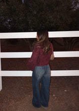 Load image into Gallery viewer, Cider Cable Knit Cardigan (cherry)