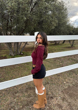 Load image into Gallery viewer, Peyton Knit Sweater (Burgundy)