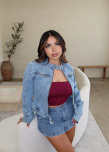 Load image into Gallery viewer, Rue Moto Denim Jacket