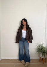 Load image into Gallery viewer, Clyde leather bomber (Brown)