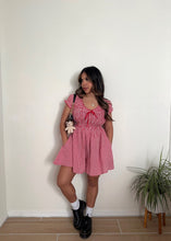 Load image into Gallery viewer, Layla Gingham Romper (Red)