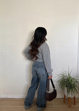 Load image into Gallery viewer, Wrap Around Ribbon Knit (Heather Grey)