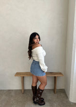 Load image into Gallery viewer, Isabella off the shoulder Knit (Cream)
