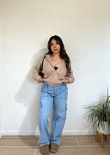 Load image into Gallery viewer, Autumn Knit Zip-Up (Oatmeal)