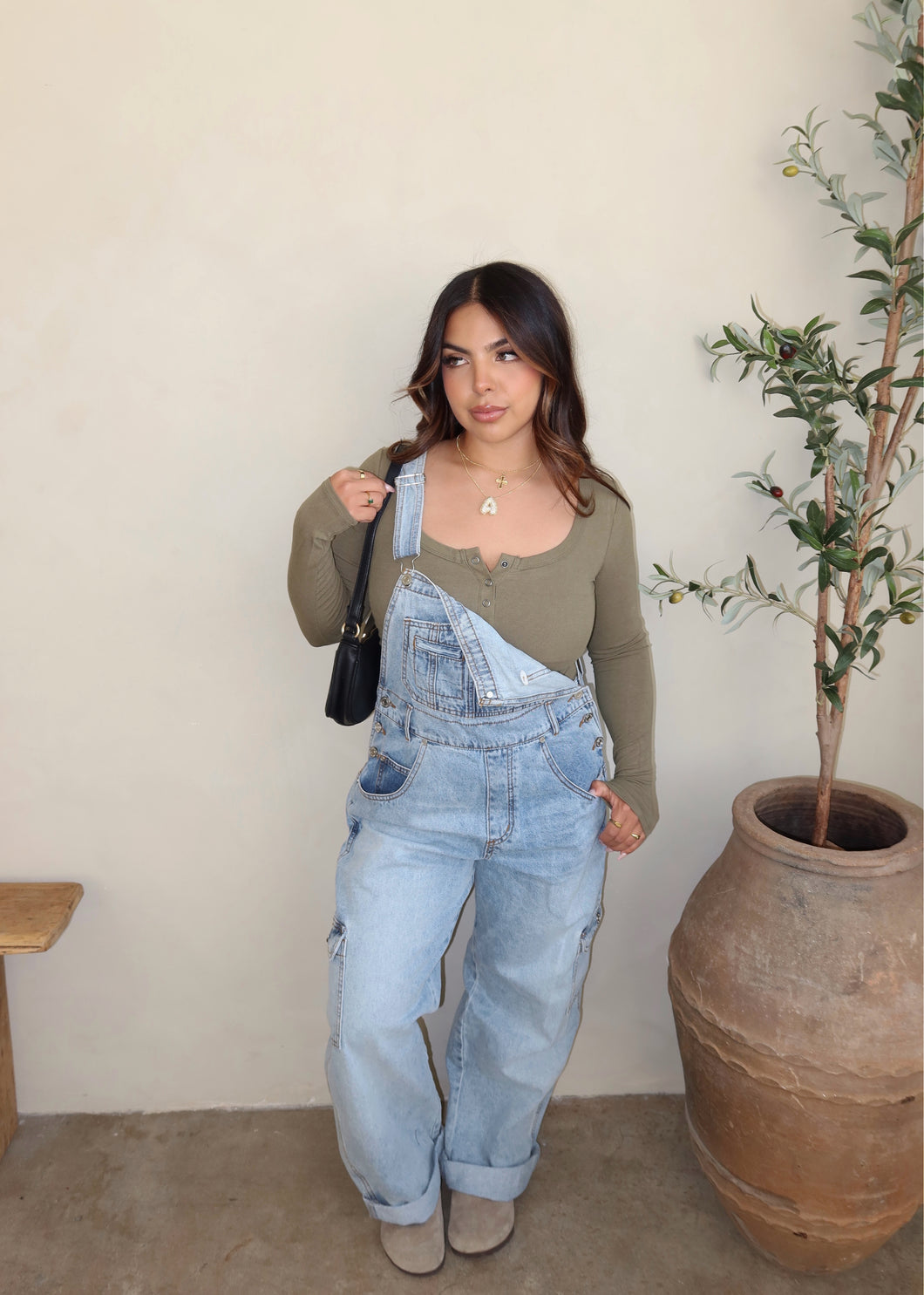 Midwest Cargo Overall's ( Light Denim)