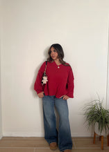Load image into Gallery viewer, Joel Oversized Knit ( Vintage Red)
