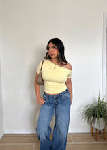 Load image into Gallery viewer, Romie off the shoulder Top (Yellow)
