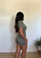 Load image into Gallery viewer, B- Soft Fold Over Shorts (Olive)
