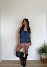 Load image into Gallery viewer, Olivia Halter Top (Denim)
