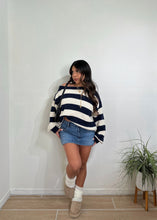 Load image into Gallery viewer, Stripes &amp; Comfort Knit (Navy)
