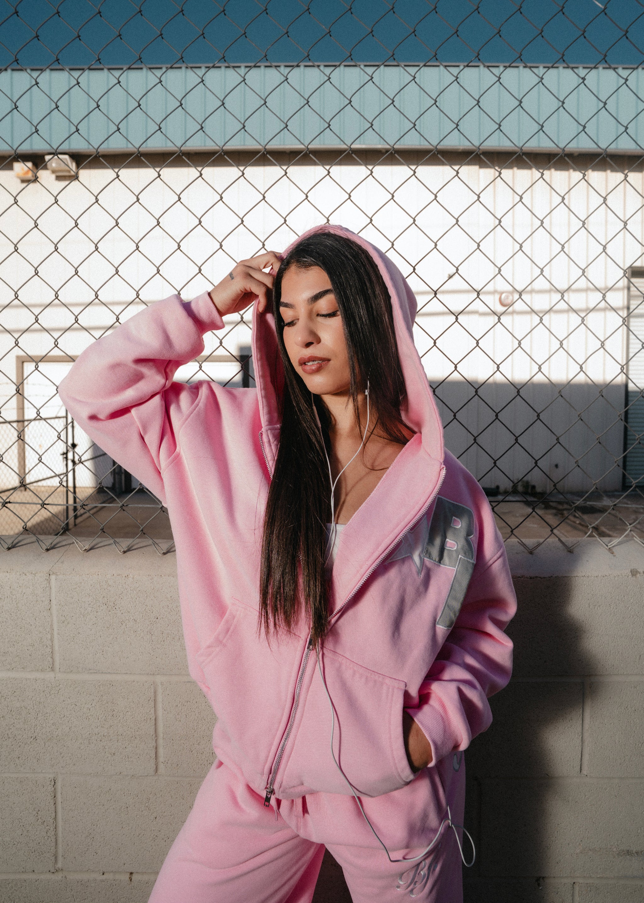 Signature Zip-Up Hoodie (Pink) – Bluefridayco