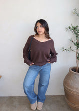 Load image into Gallery viewer, Iris Knit Sweater ( Mocha)
