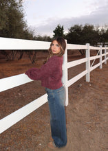 Load image into Gallery viewer, Cider Cable Knit Cardigan (cherry)
