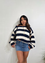 Load image into Gallery viewer, Stripes &amp; Comfort Knit (Navy)
