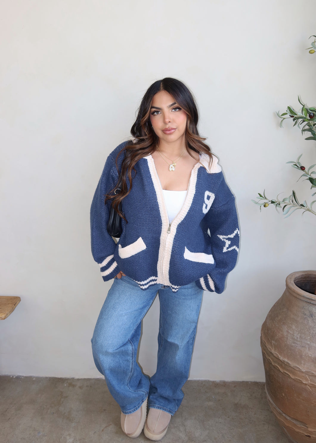 5 Star Knitted Zip