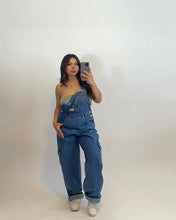Load image into Gallery viewer, Midwest Cargo overall’s ( Medium Denim)
